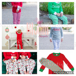 Embroidered Christmas Pajamas