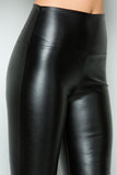 High Waisted Faux Leather Leggings