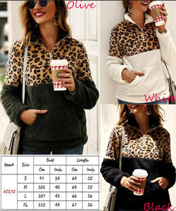 Leopard Print Sherpa