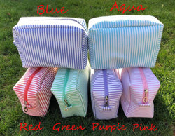 Seersucker Cosmetic Bags {Pre-Order}